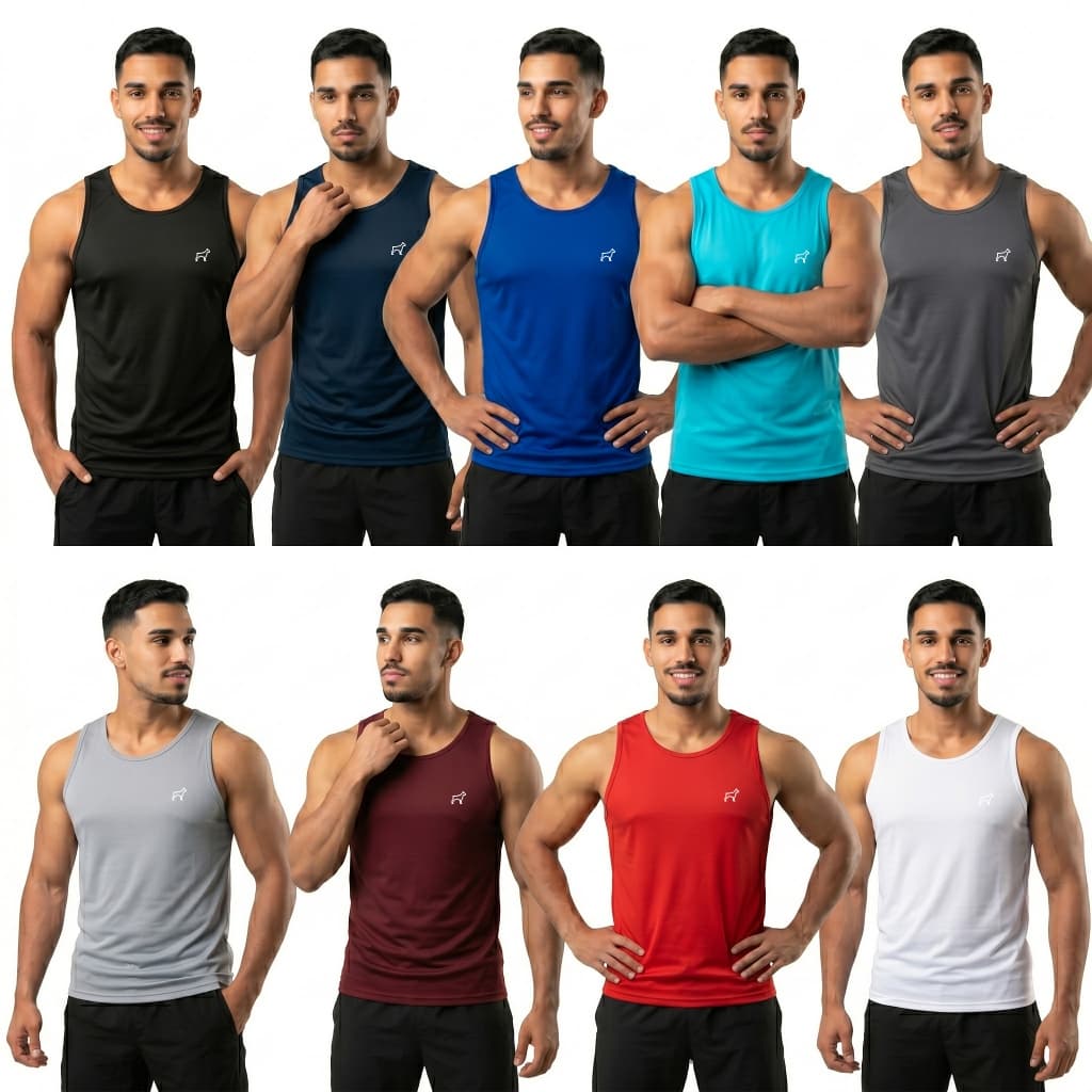 Regata Dry Fit Masculina Parvori Lisa Academia Treino Esporte