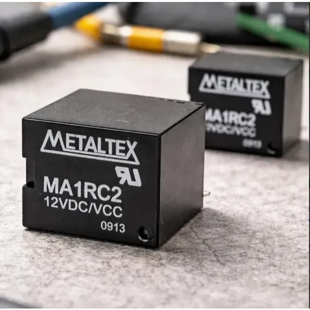 KIT 25 Relé MA1RC2 Miniatura de Potência 1 REV - Bobina de 12VCC - Capacidade de 20A - Terminais para PCI