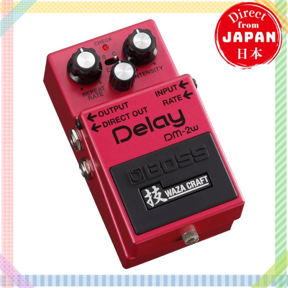 BOSS Waza Craft DM-2W Delay Analógico Pedal de Efeito para Guitarra Original Japão