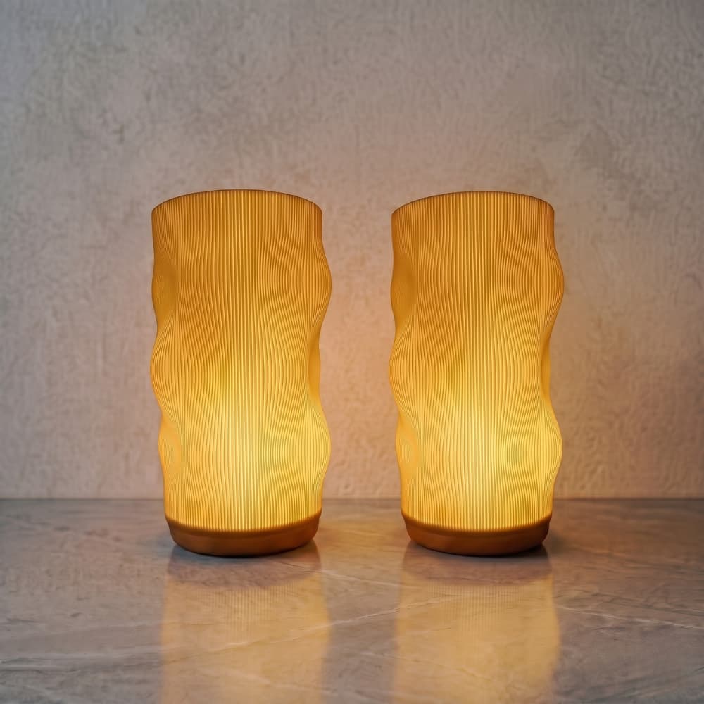 Kit 2 Luminárias de Mesa Singular LED Moderna, Criativa e Minimalista