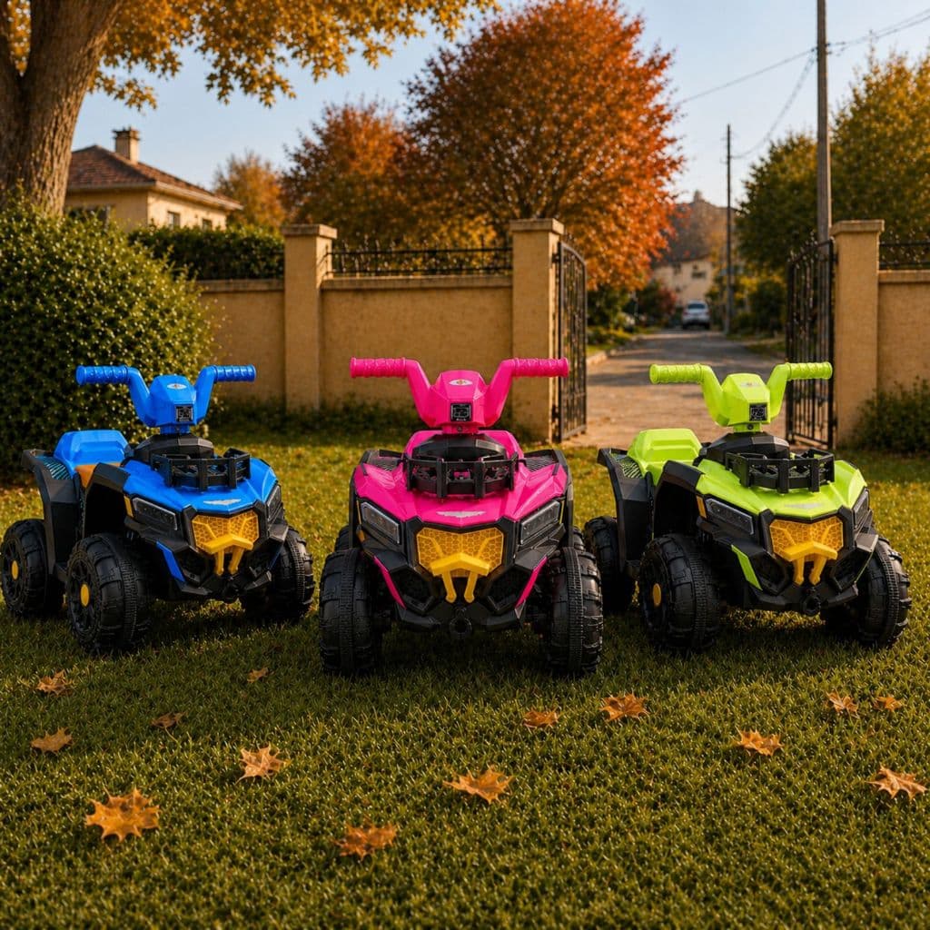 Quadriciclo Infantil Eletrico 6V Adventure Com Farol De Led e Musica