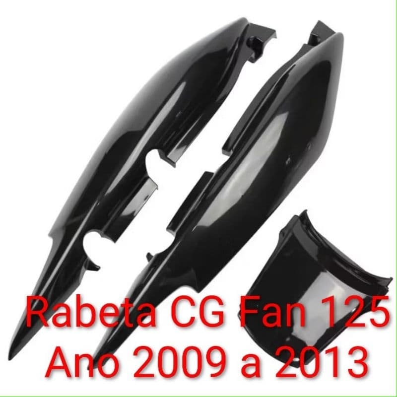 Rabeta Completa Adaptável Cg Fan 125 Ano 2009 à 2013 Preta