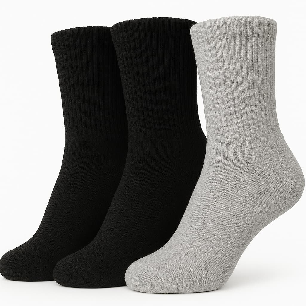 Kit 3, 6 ou 12 Pares de Meias GROSSAS Atoalhadas CANO ALTO | 38 ao 43