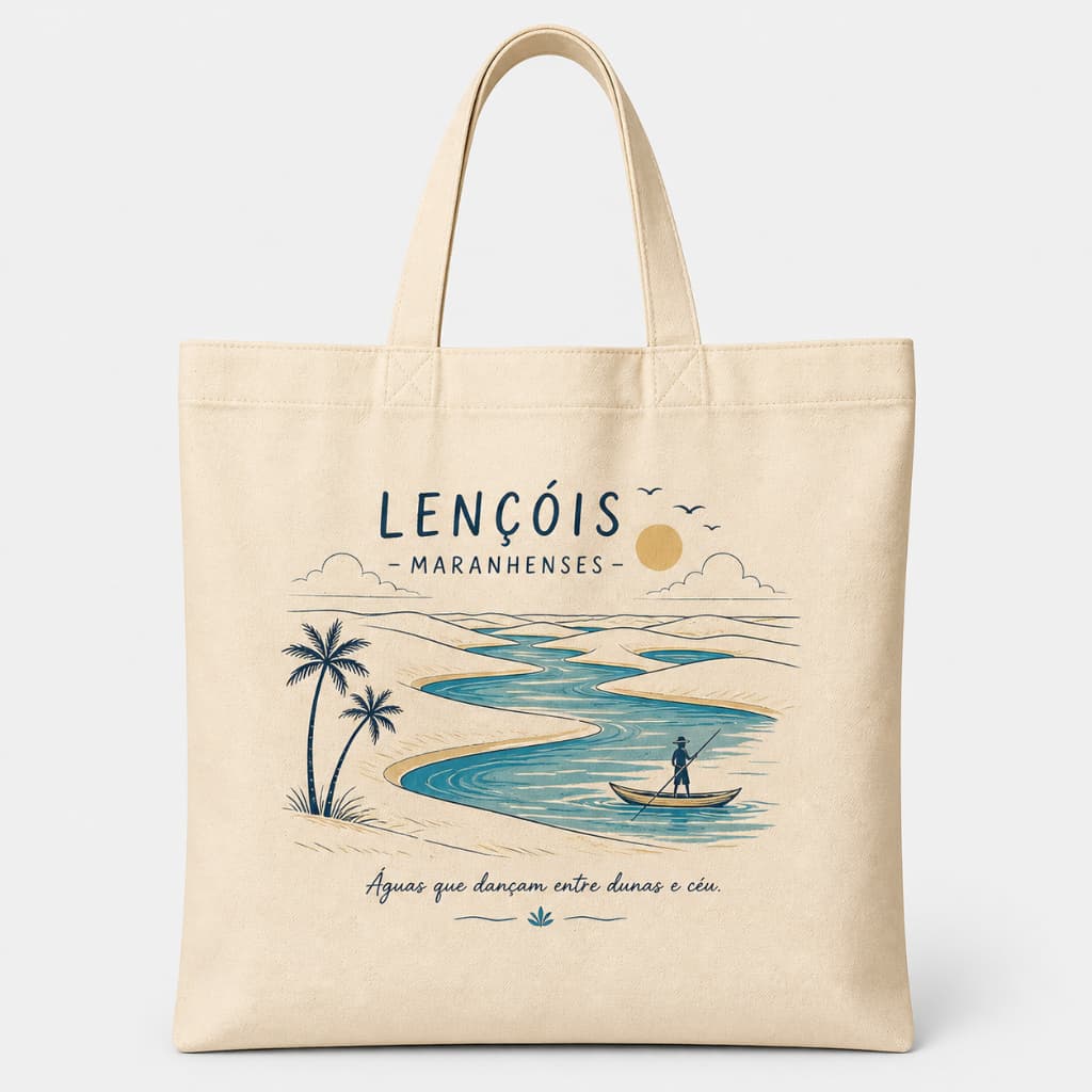 Ecobag Personalizada Destinos Turísticos | Bolsa Sacola Estampada Praia Viagem Passeio