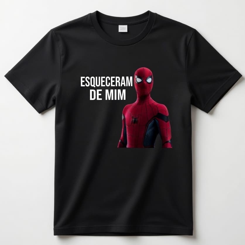 Camiseta Homem Aranha Oversized Spider Man Meme Masculino Feminino Algodão Premium