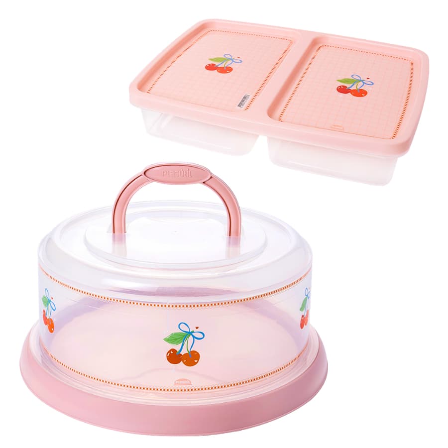 Boleira com Alça + Porta Presunto e Mussarela - Plasútil - ROSA