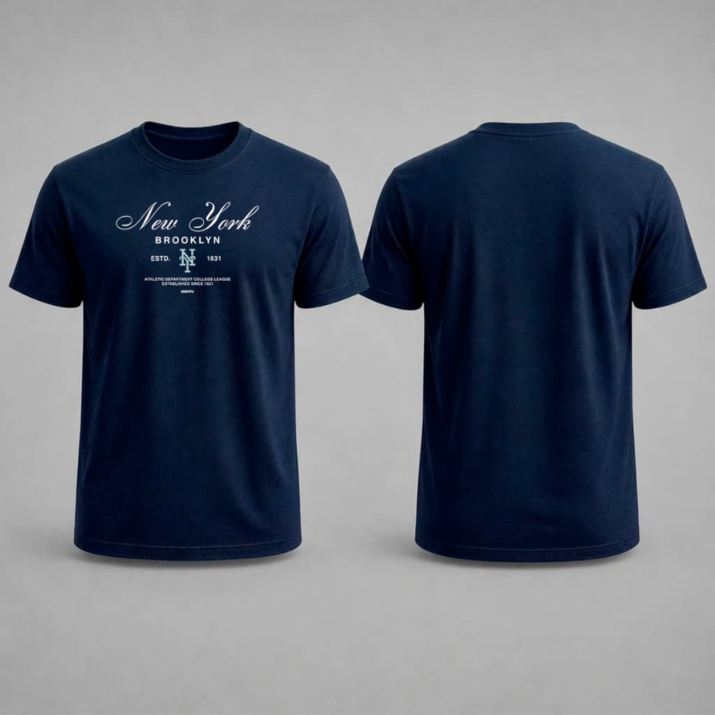 Camiseta Masculina Mants New York Brooklyn Malha Penteada 30.1 Premium Algodão 100% Estilo Urbano