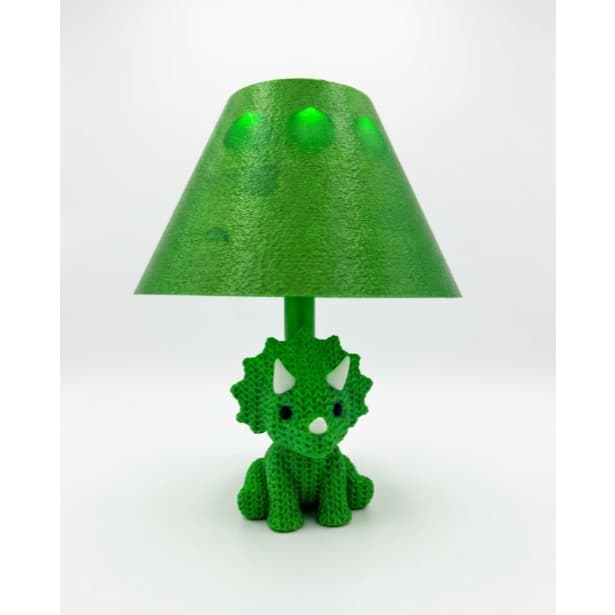 Luminária Abajur Dinossauro Triceratops Quarto Bebê Baby( não acompanha lâmpada e apenas um ornamento