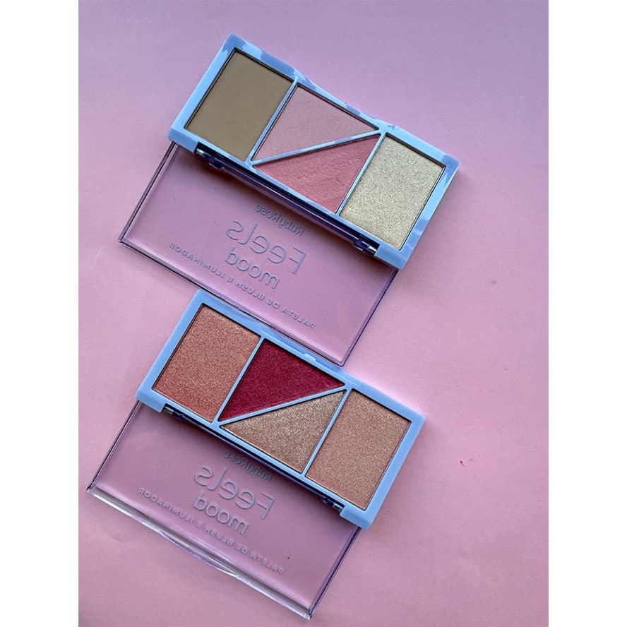 Paleta de Blush e Iluminador Feels Mood Ruby Rose
