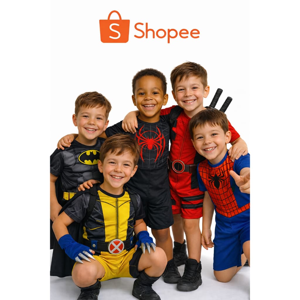 Fantasia Infantil Super Heróis Marvel DC Menino 2 a 8 Anos Carnaval Halloween Festa