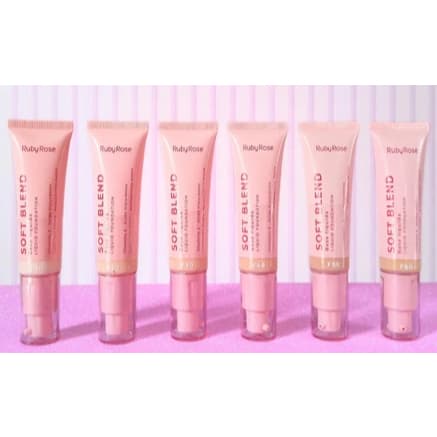 Kit com ate 6 bisnagas de base liquida da marca Ruby Rose (para escolher o ton da base, mandar mensagem)