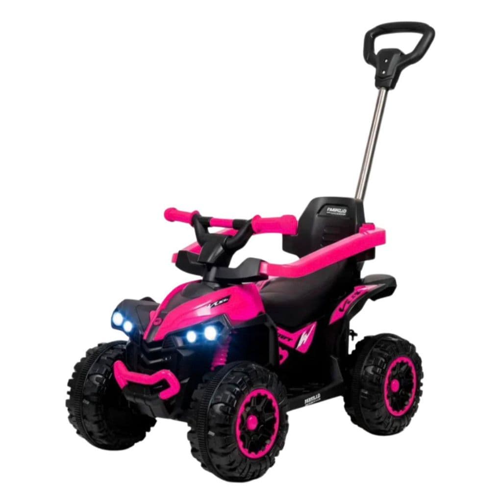Carrinho Quadriciclo Passeio Eletrico Maral Infantil com Aro de Proteção Som Luz e Bateria 6v