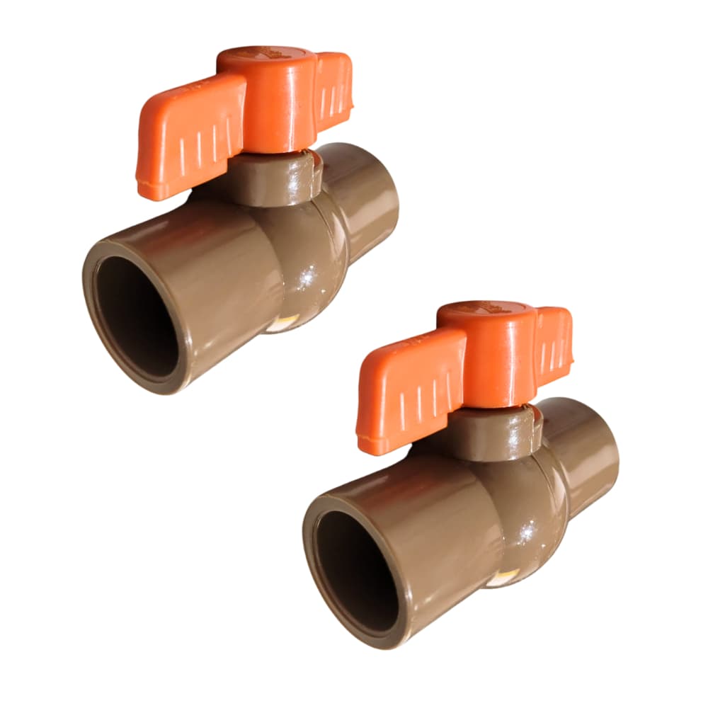 KIT 2 Registro Esfera 32mm (1pol) Pvc Alta Pressão Soldável