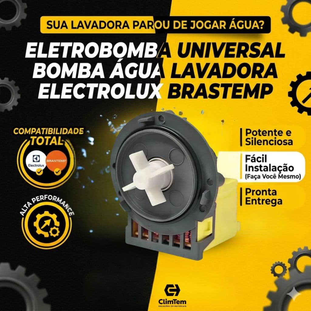 Eletrobomba Bomba Água Lavadora Electrolux Brastemp