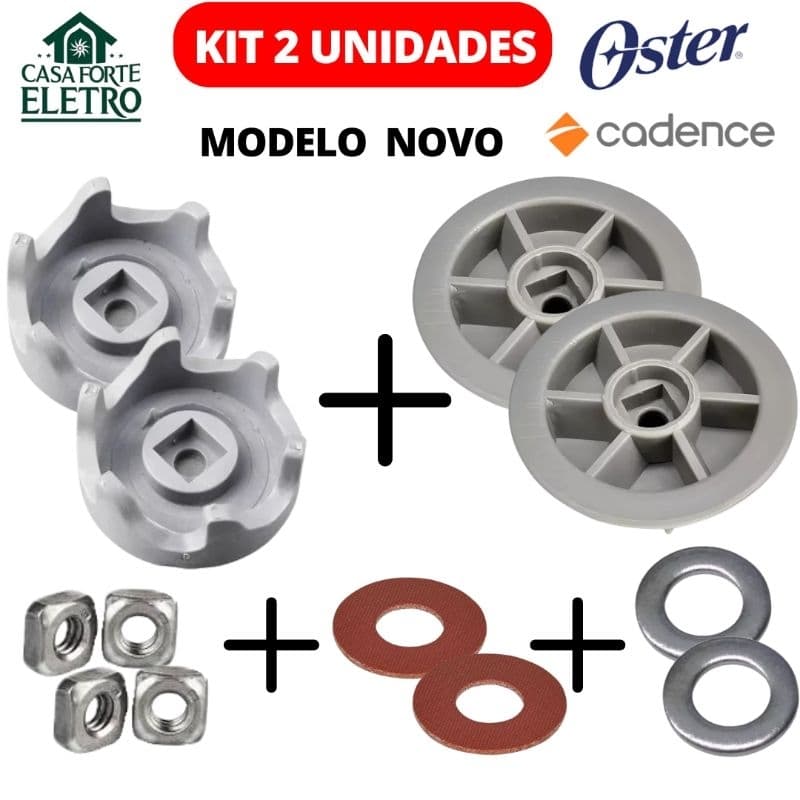 2 Und Copo Reforçado + Motor + Arruelas Oster Cadence Robust LIQ361 LIQ415 LIQ400 LIQ411 OLIQ605 OLIQ610 OLIQ619