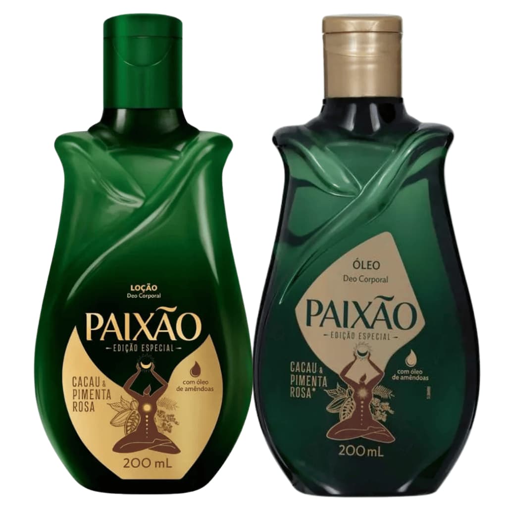 Loção e Óleo Paixão Cacau e Pimenta Rosa 200ml
