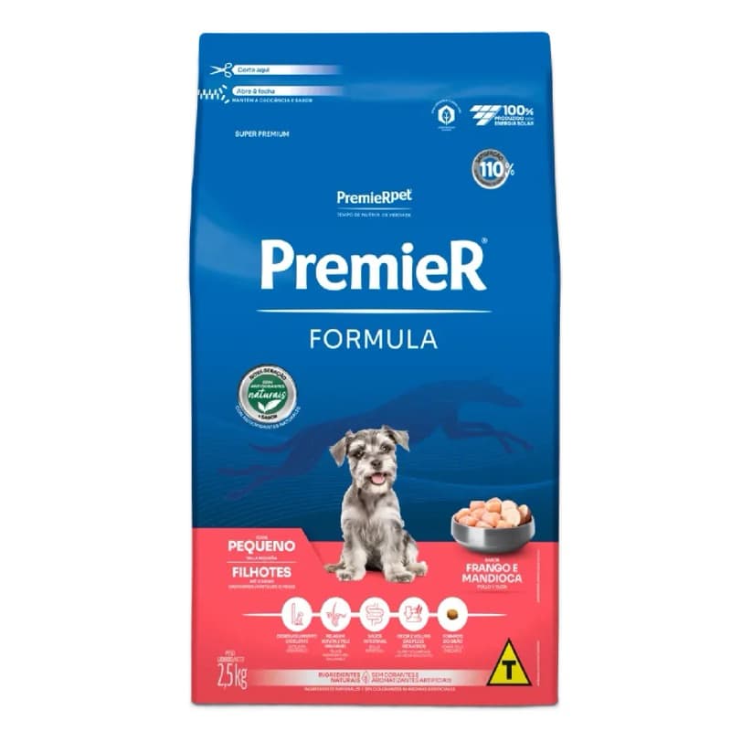 Ração Premier Formula Filhotes Raças Pequenas 2,5kg Sabor Frango Super Premium Cães