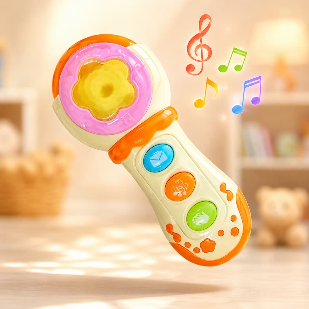Microfone Musical Infantil Mini Brinquedo Som Portatil Diversao Crianças