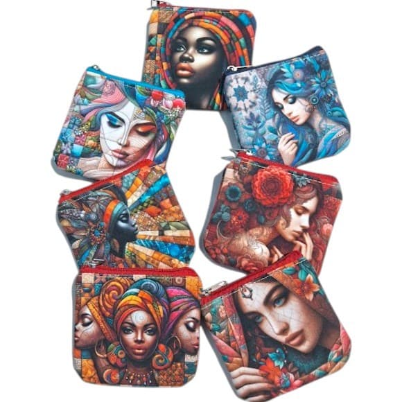 PORTA-MOEDAS / PORTA-NÍQUEIS MULHERES / BOLSINHA MULTIUSO  _ DYH BOLSAS