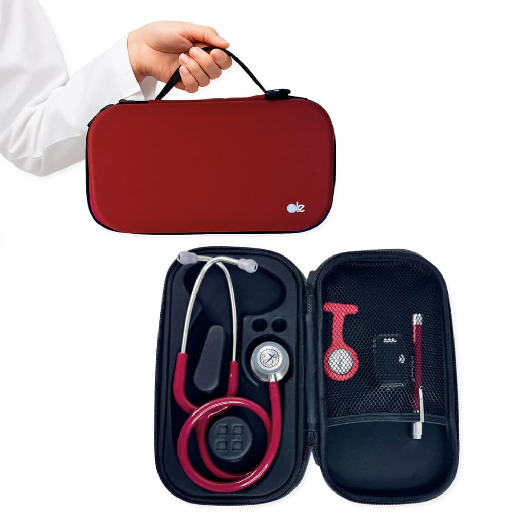 Estojo Case Premium Para Estetoscópio Vinho - Le Medical