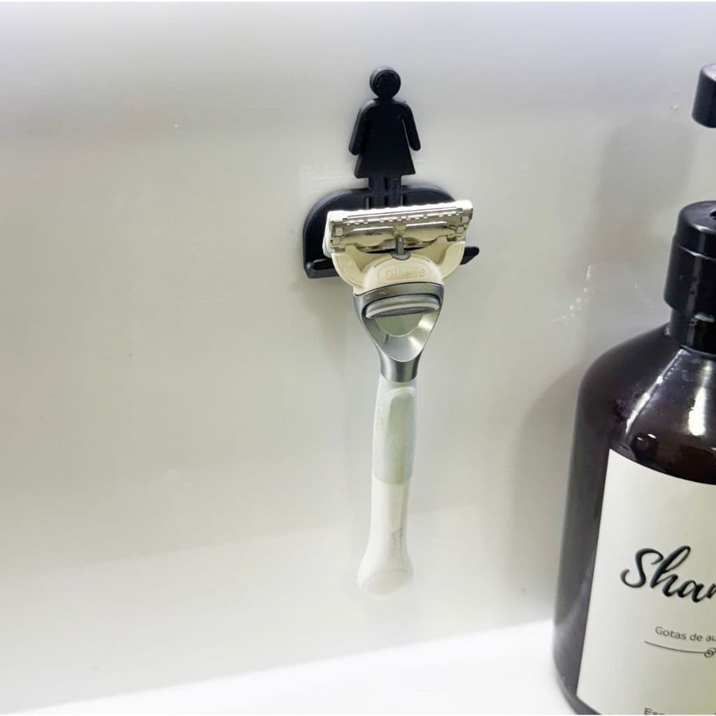 Suporte Para Barbeador De Parede Banheiro Organizador Prestobarba Lâmina De Barbear C/ Dupla Face