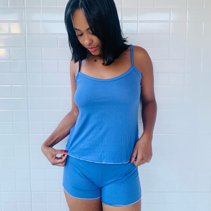 Pijama Feminino Baby Doll Confortável 💚 Leve e Fresquinho | Short + Blusa | Envio Rápido | Estampas Sortidas