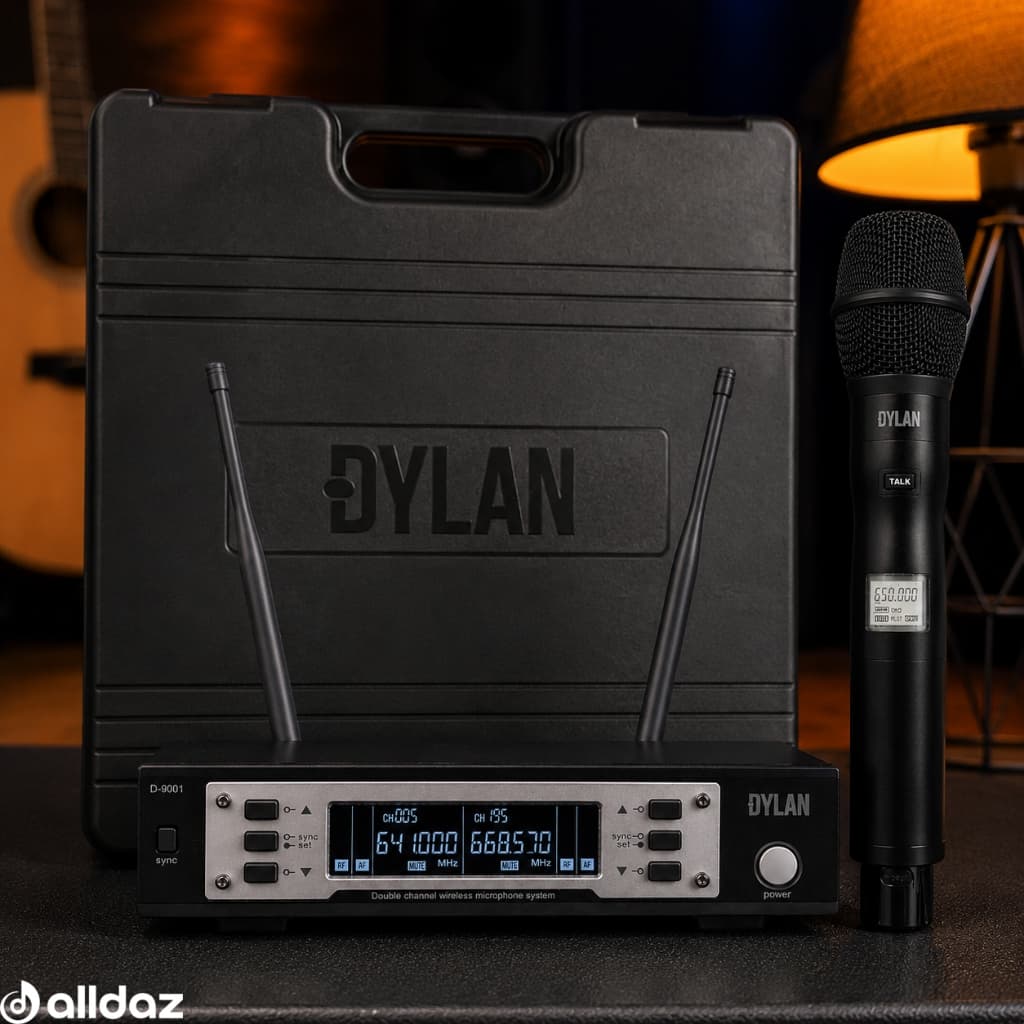 Microfone Sem Fio Profissional Dylan D-9001TB UHF Talk Back Dinâmico Cardioide