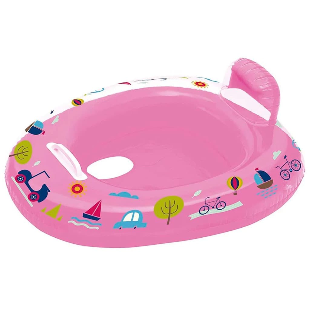 Bote Inflável Infantil com Fralda Rosa Mor