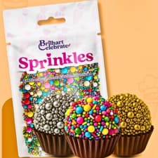 Confeito Sprinkles Brilhart Celebrate 60g - Decoração de Bolos e Doces