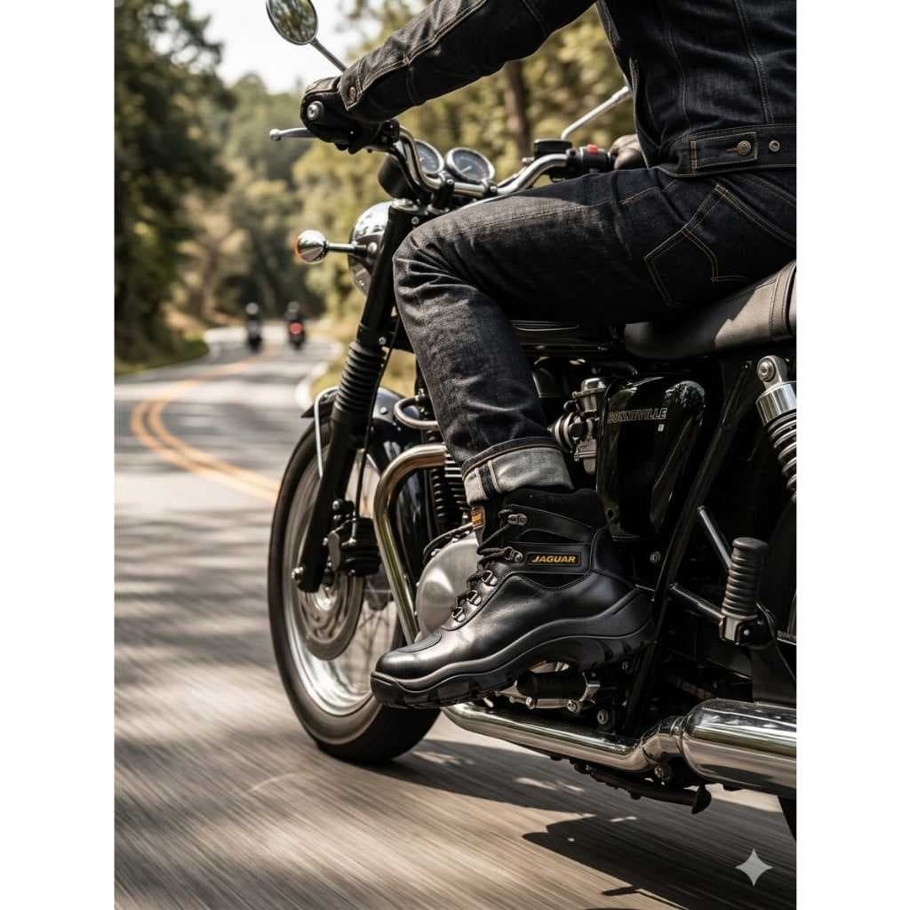 Bota Motoqueiro Jaguar Unissex Confortável e Resistente
