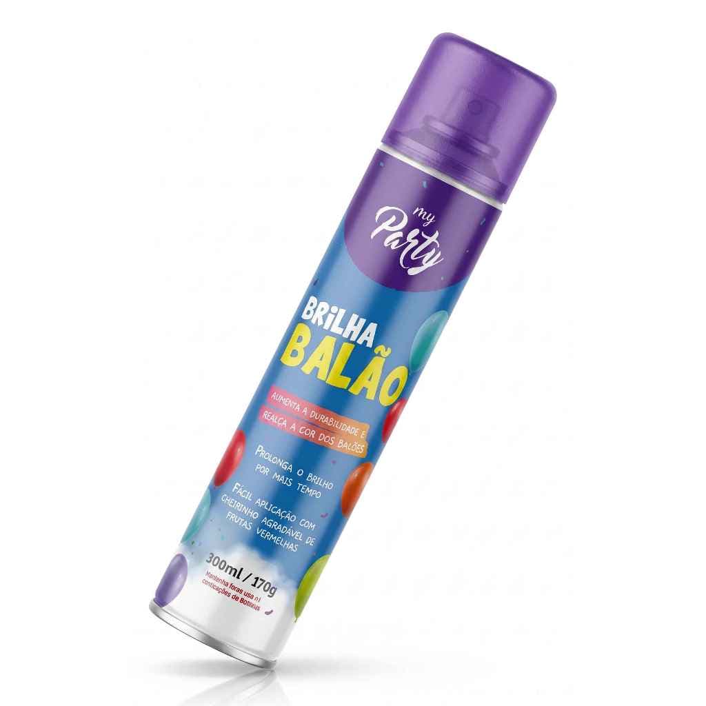 Spray Brilha Bexiga 300ml Brilho Prolongado + Aroma Frutas Vermelhas