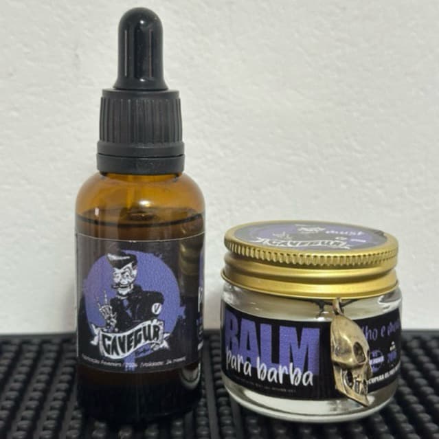 KIT CAVEGUR Balm para Barba 25g + Óleo para Barba 30ml essência MUSK CAVEGUR - ENVIO IMEDIATO