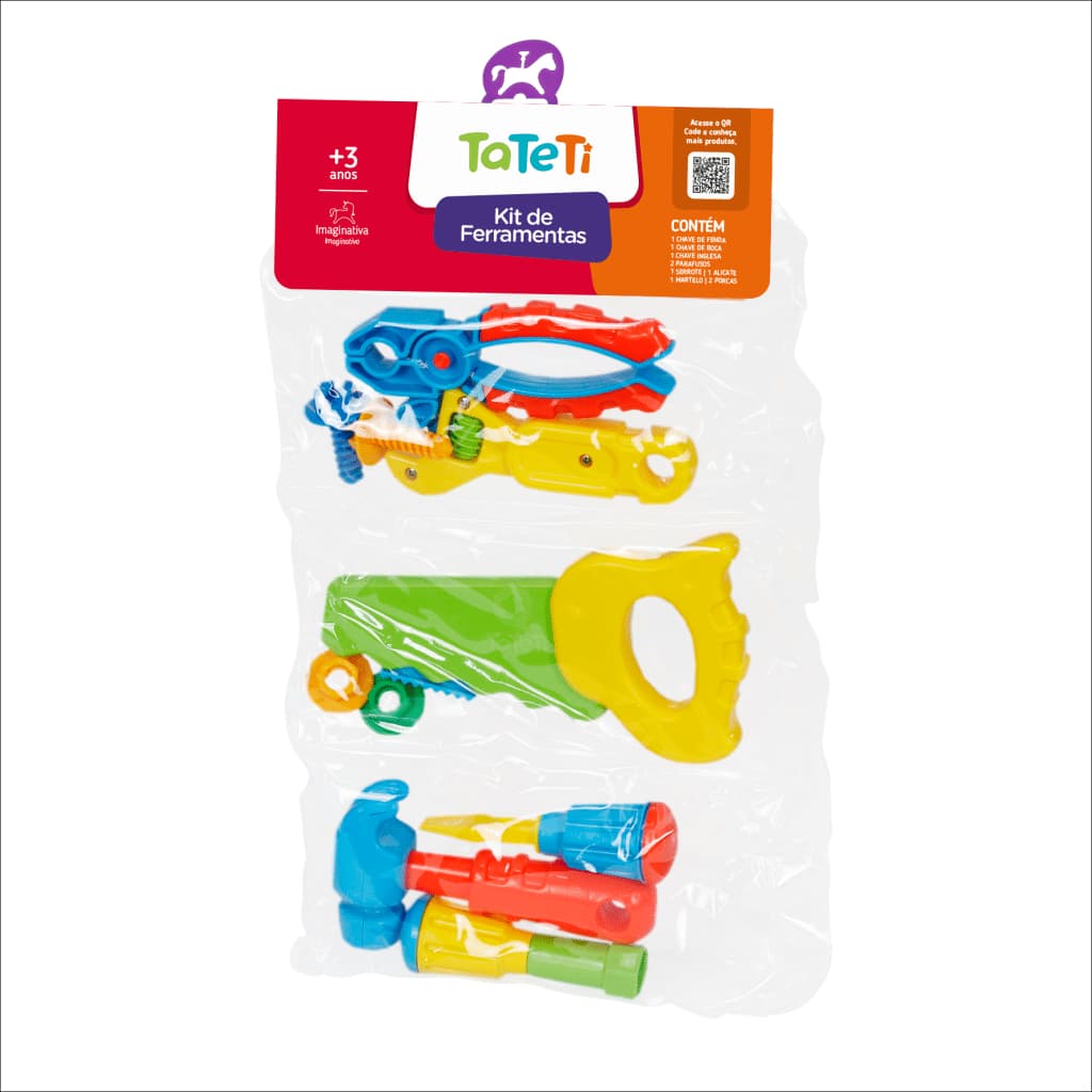 Kit De Ferramentas Infantil Simples - Tateti 0458