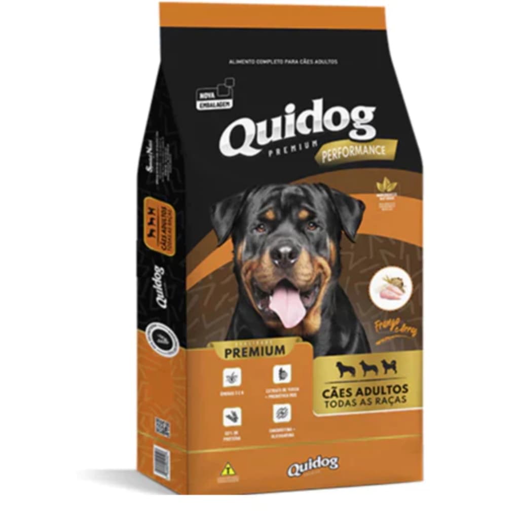 Ração Quidog Performance 15kg Cachorro Adulto Porte Médio Grande sabor Frango e Arroz Special Nutri