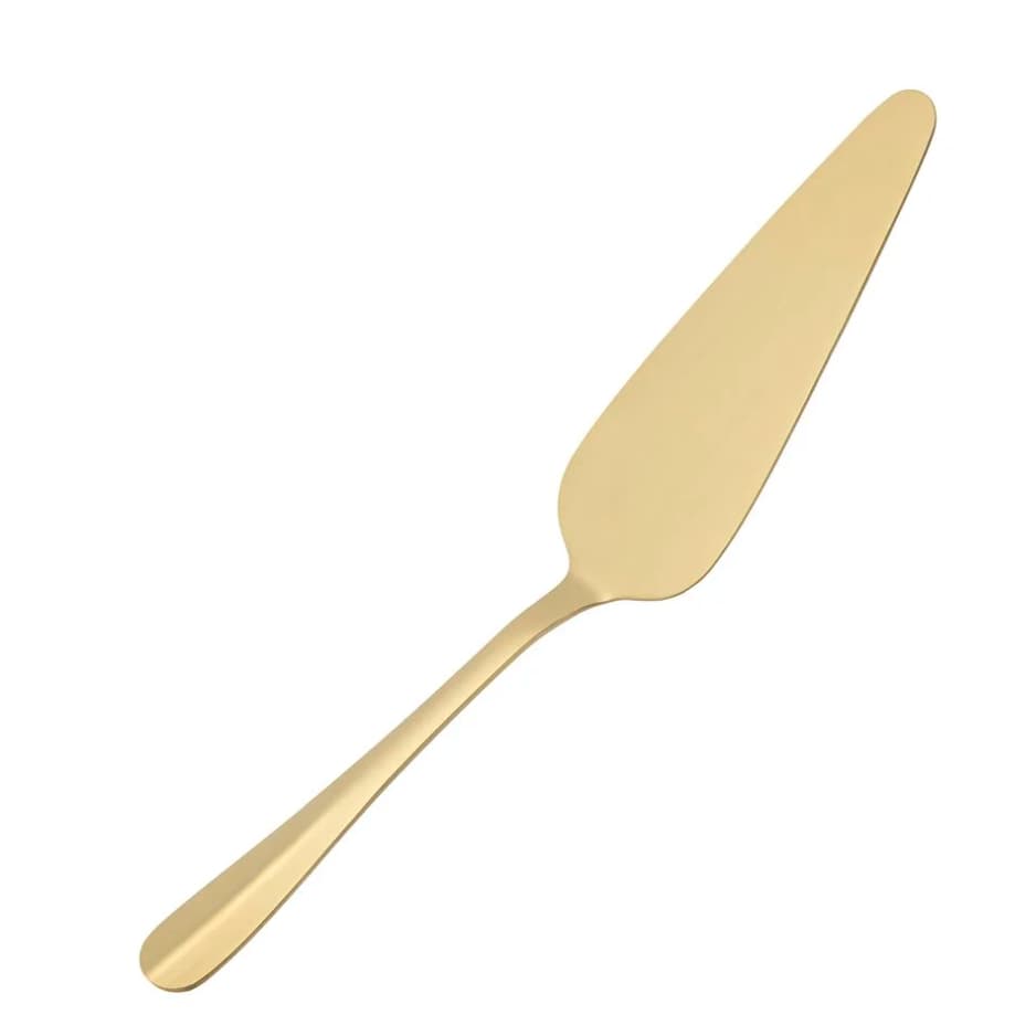 LYOR - Espátula de Aço Inox Luxo para Bolo, Dourada 25cm - sobremesa