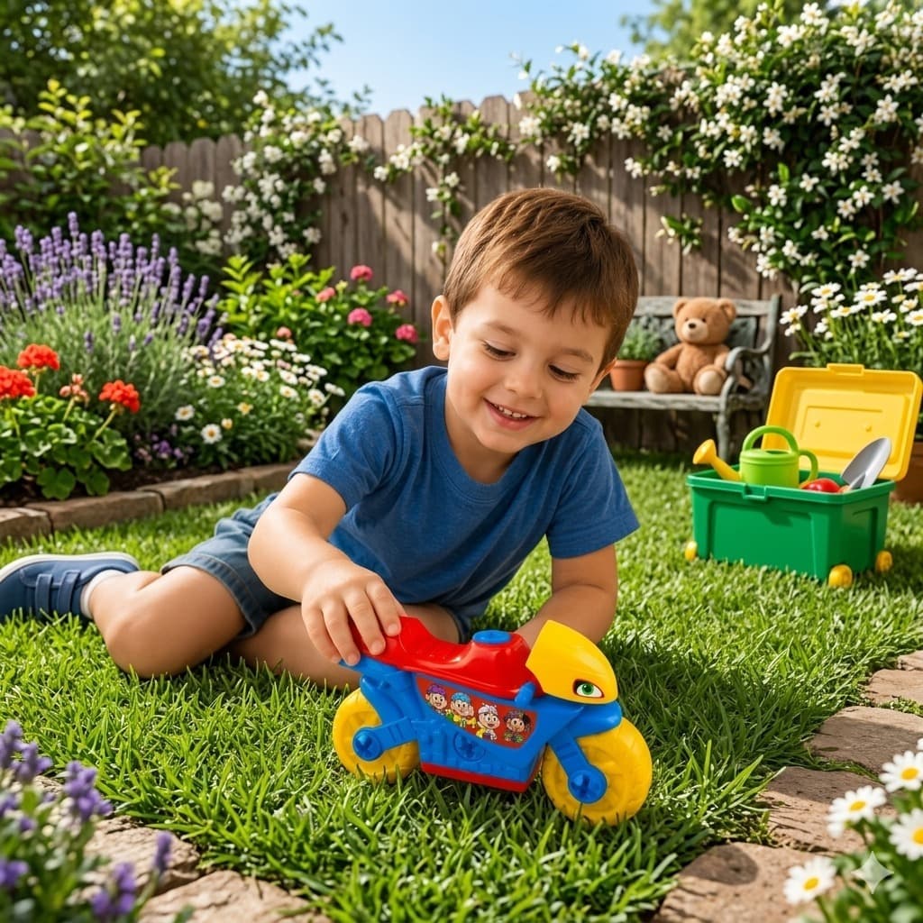 Moto Infantil Cebolinha Brinquedo Diversão
