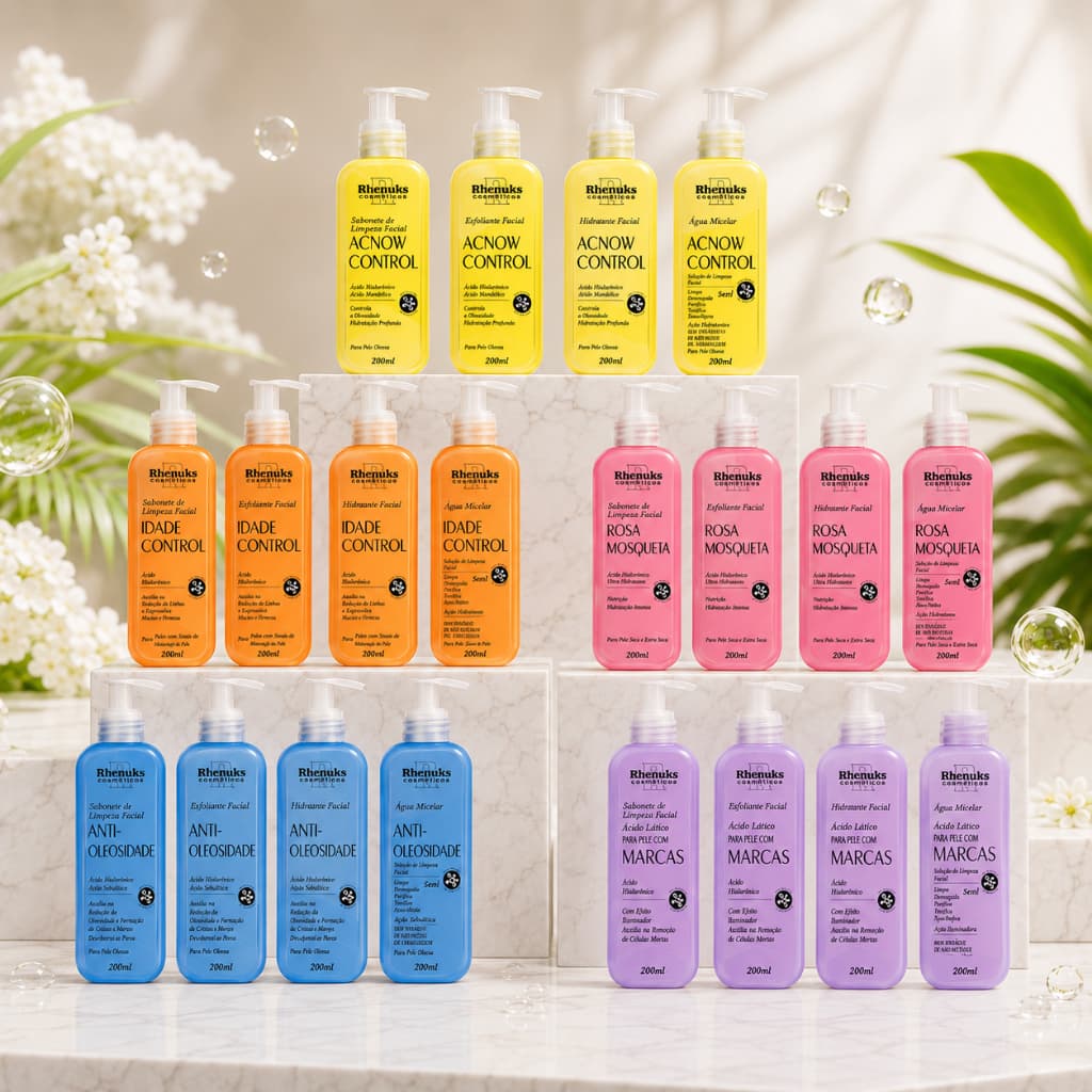 Kit Skin Care Tratamento Facial - 4 Produtos para o Rosto