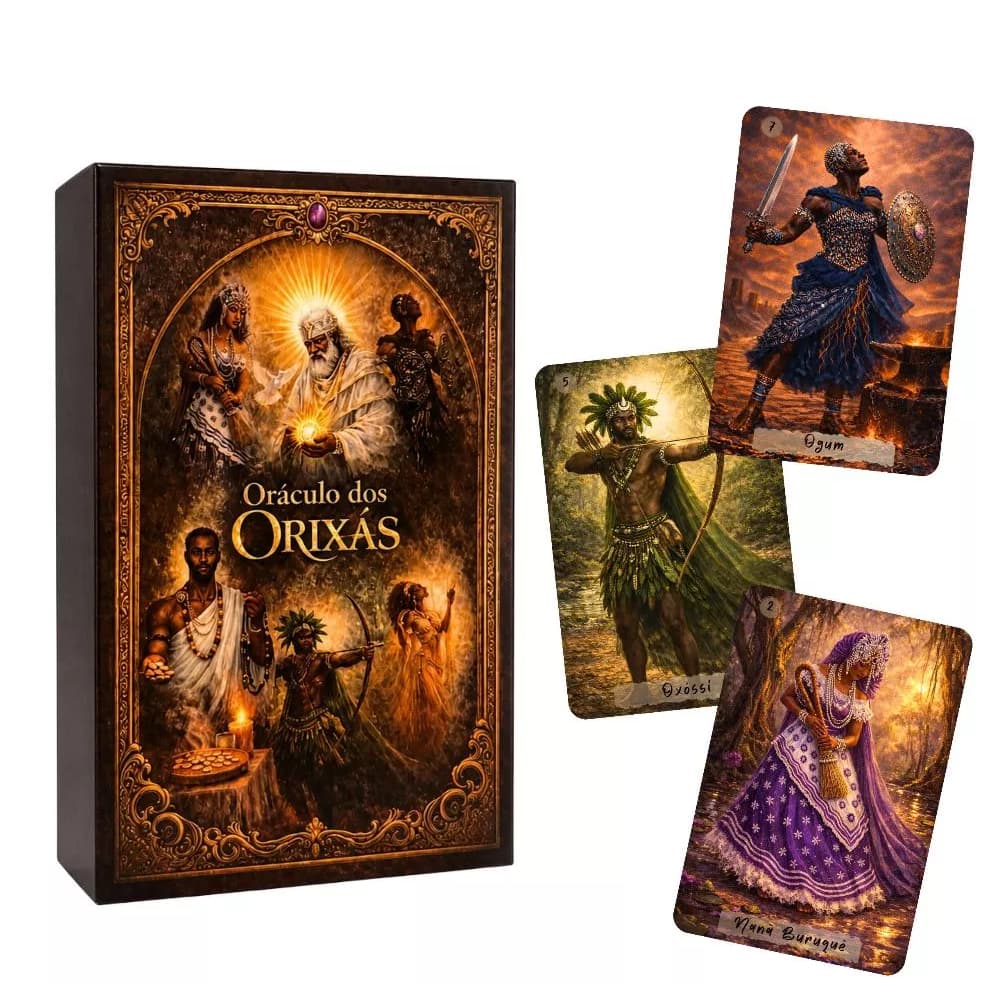 Oráculo Tarot Dos Orixás 22 Cartas Plastificadas Tradicional