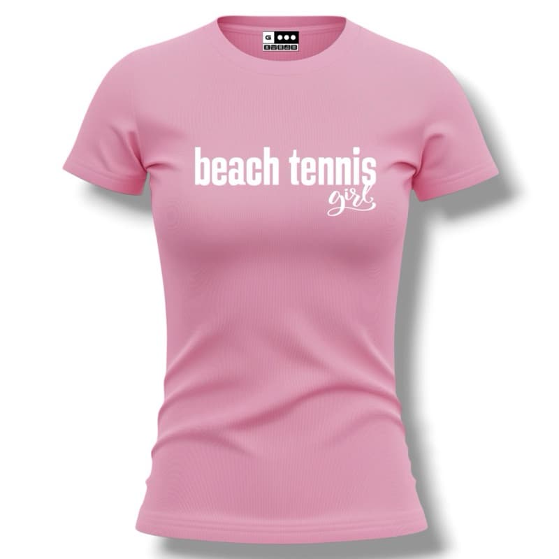 Camiseta BEACH TENNIS GIRL Baby Look Feminino Academia T-Shirt Dry Fit Esportivo