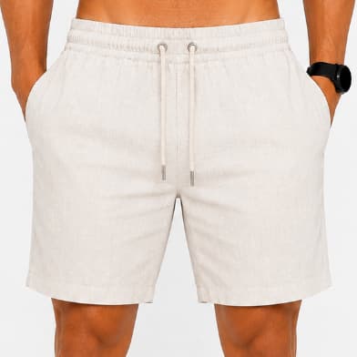 Shorts Mauricinho de Linho - Casual - Moda Praia - Festa - Alto Padrão - ENVIO IMEDIATO