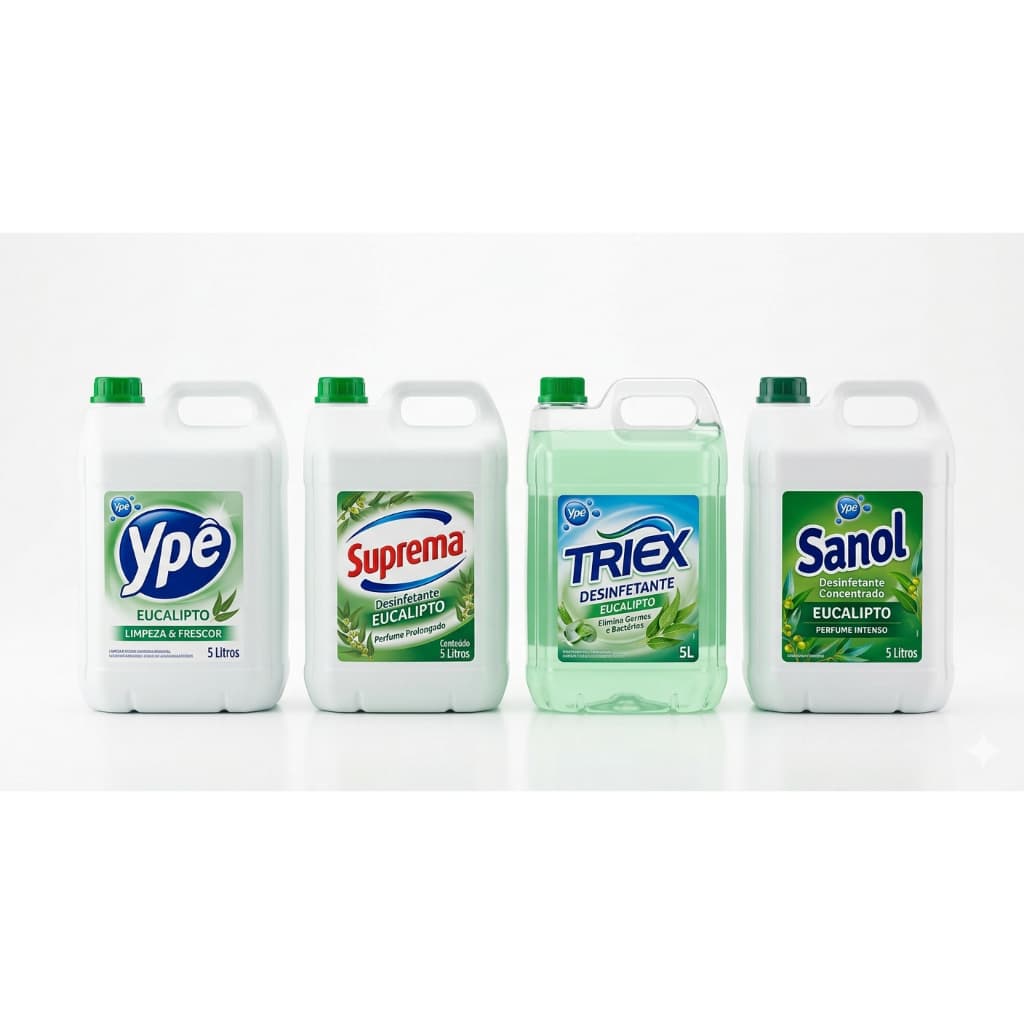 Desinfetante Eucalipto 5 litros Ipê, Suprema, Triex SanoL Atacado