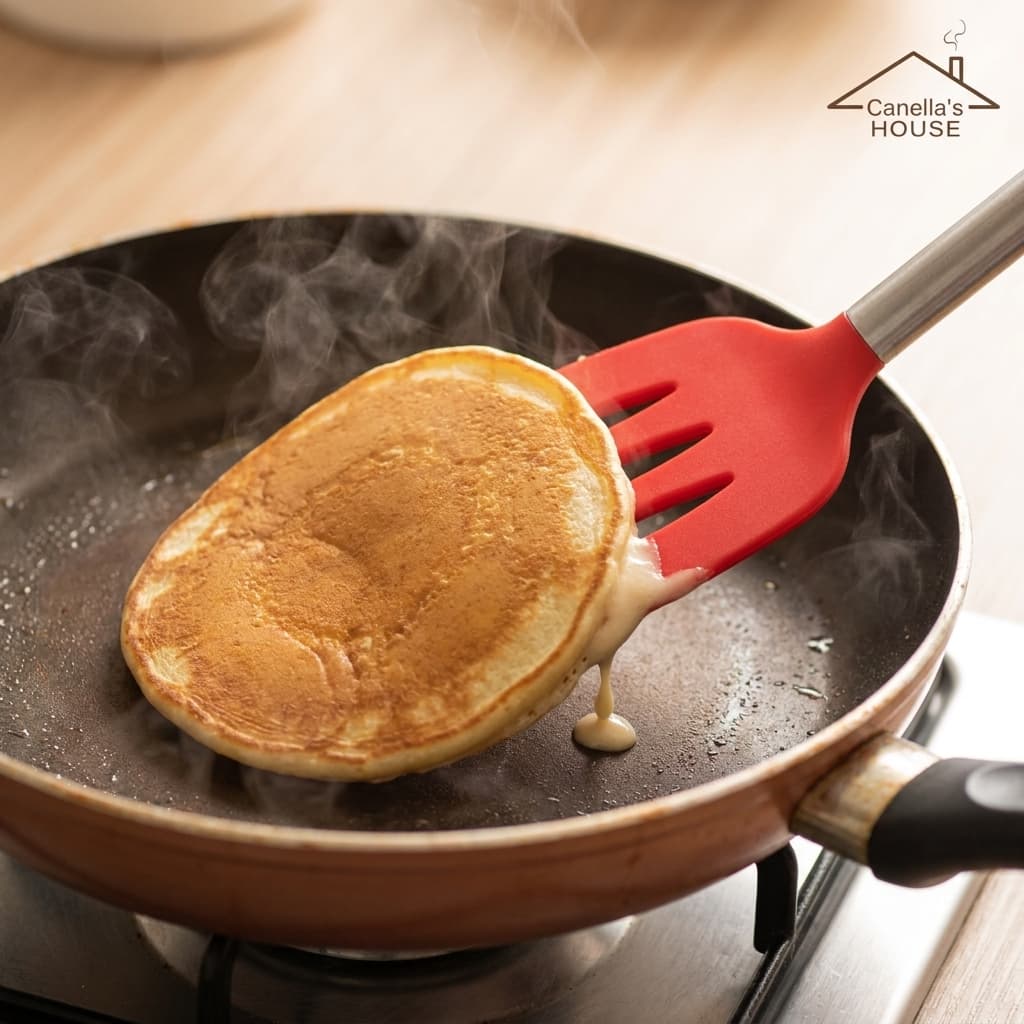Espátula Silicone Cabo Inox 35cm Utensílio Cozinha Resistente Panelas Antiaderentes