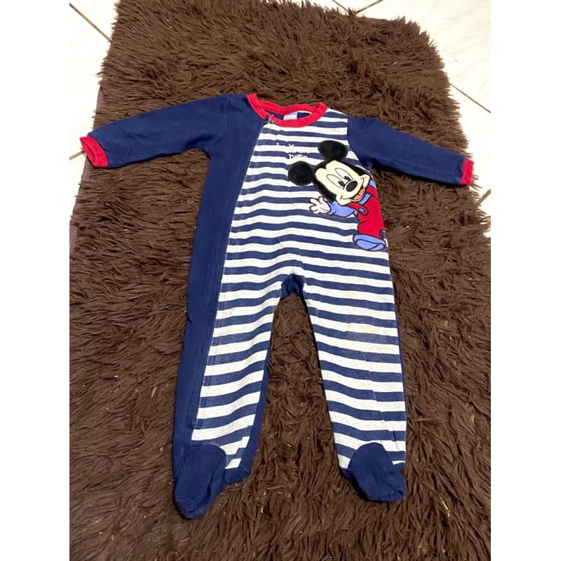Macacão bebê tamanho 12 meses, azul marinho mickey mouse original DISNEY infantil masculino