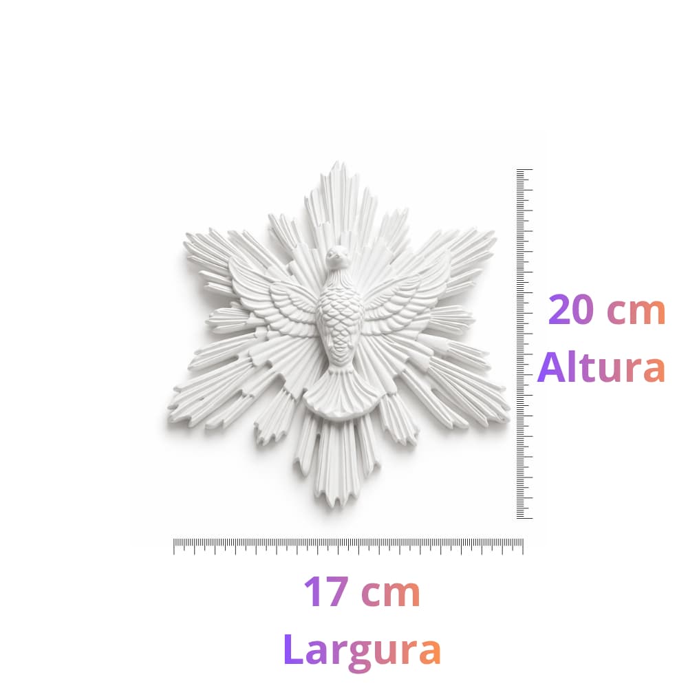 Divino Espirito Santo Lembrança Batizado 20cmx17cm - religioso- decoração-enfeite parede