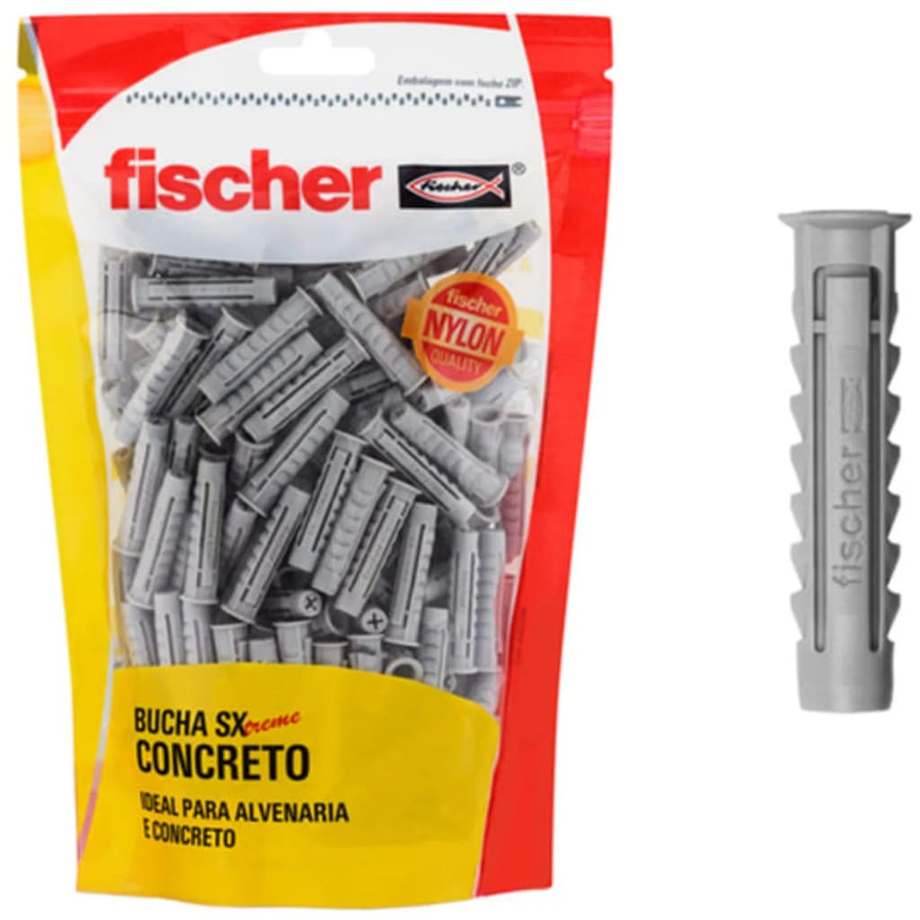 600197 Bucha SX6 Par Cab Ch Sup 100 Peças 6mm - Fischer