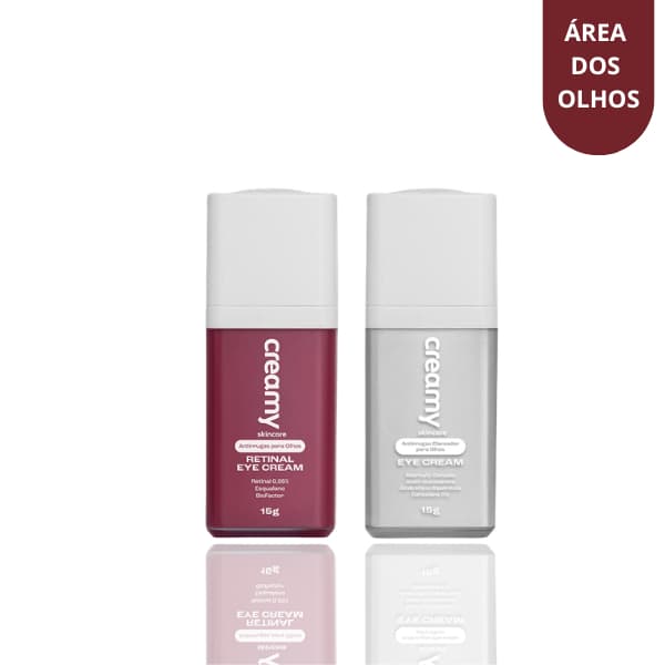 Kit Creamy Skincare Retinal Eye Cream + Eye Cream Olheiras - 15g