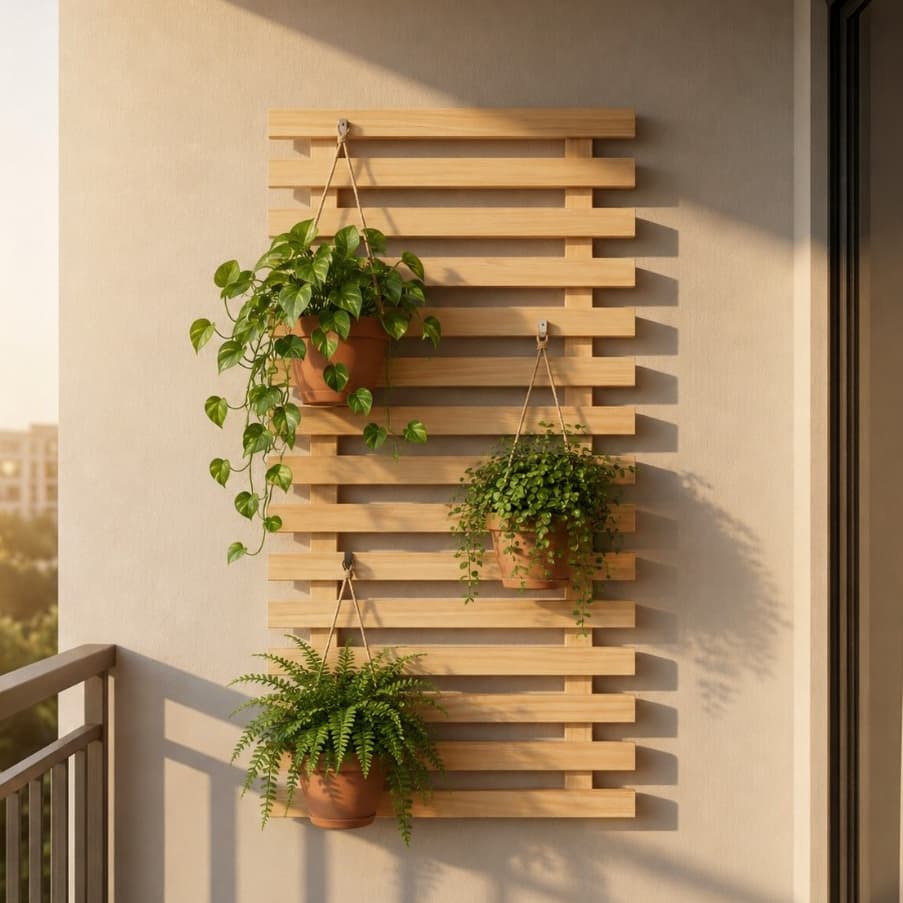 Floreira de pendurar 60x30 cm Praia jardim horizontal vertical resistente cachepots vasinhos plantas decoração casa enfe