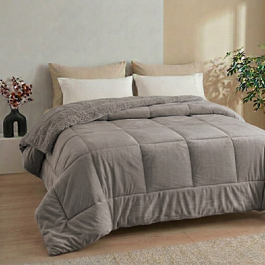 Cobertor casal QUEEN GROSSO FOFÃO 2,40x2,20 SHERPA COLORIDA Coberdrom embalgem ziper Coberta macia