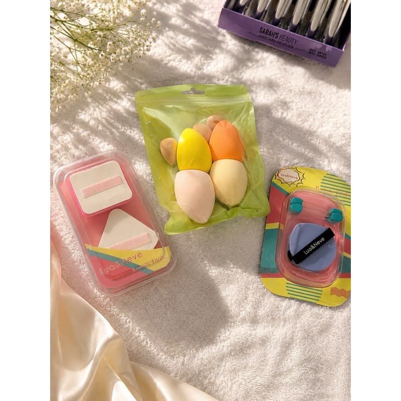 Kit Esponja Esponjinha Maquiagem gota pó facial base pincel