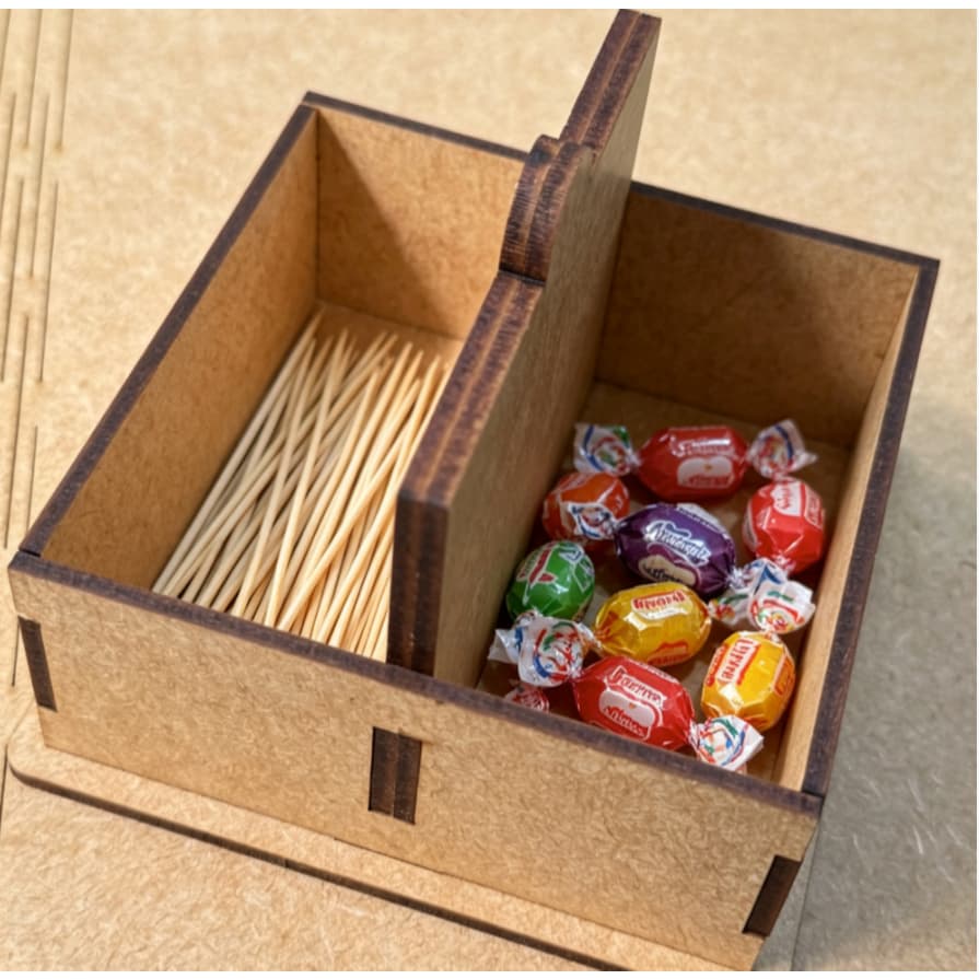 Caixa organizadora de mesa, ideal para guardar açúcar, sal, palitos de dente, etc., na mesa de jantar VANT3